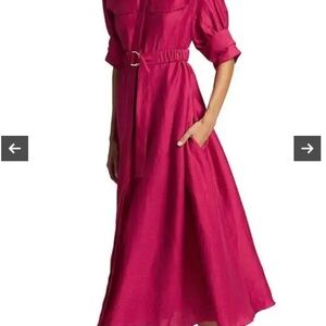 Acler Corte dress in linen blend